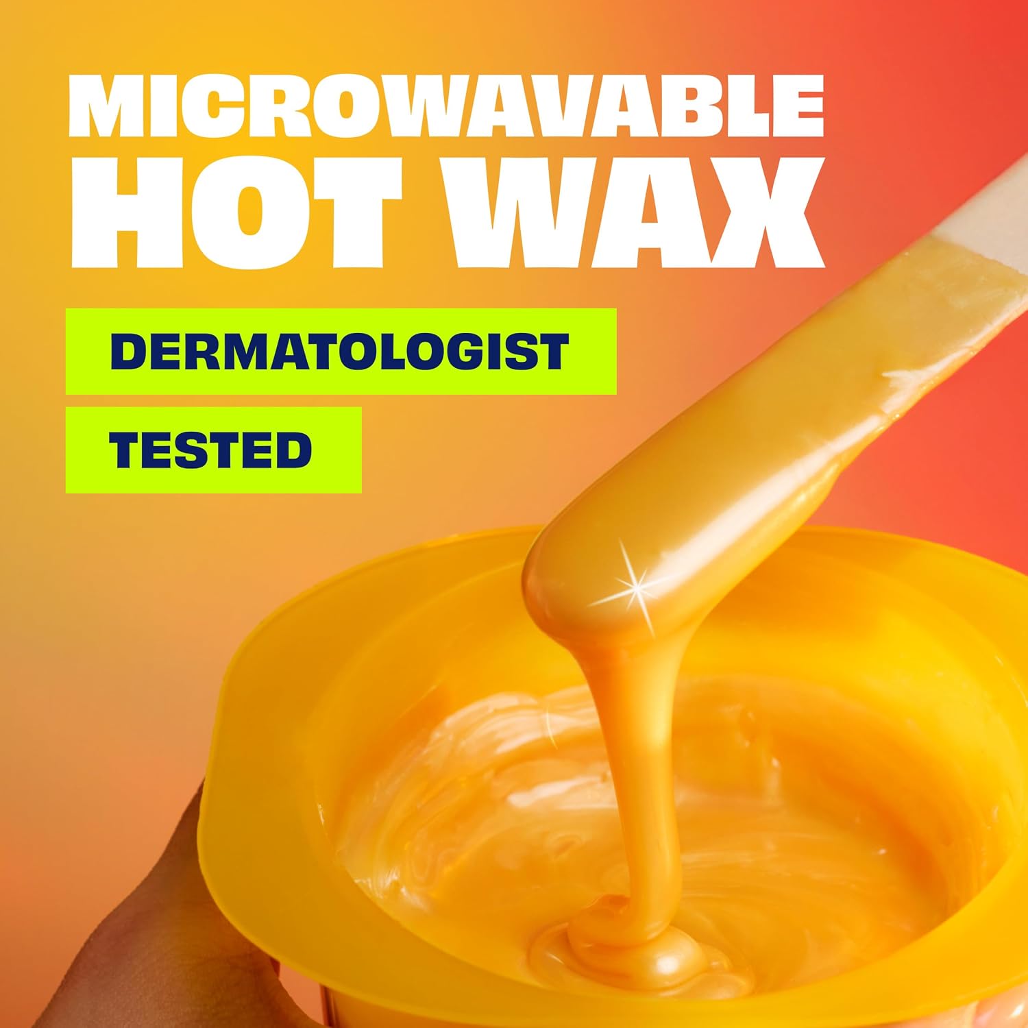 Wax Microwaveable Hot Waxing Kit for Women, 1 Count, 7.05 Oz | Stripless Hair Removal, For Legs, Underarms, Bikini Line, Works on Short Hair, At Home Waxing Kit