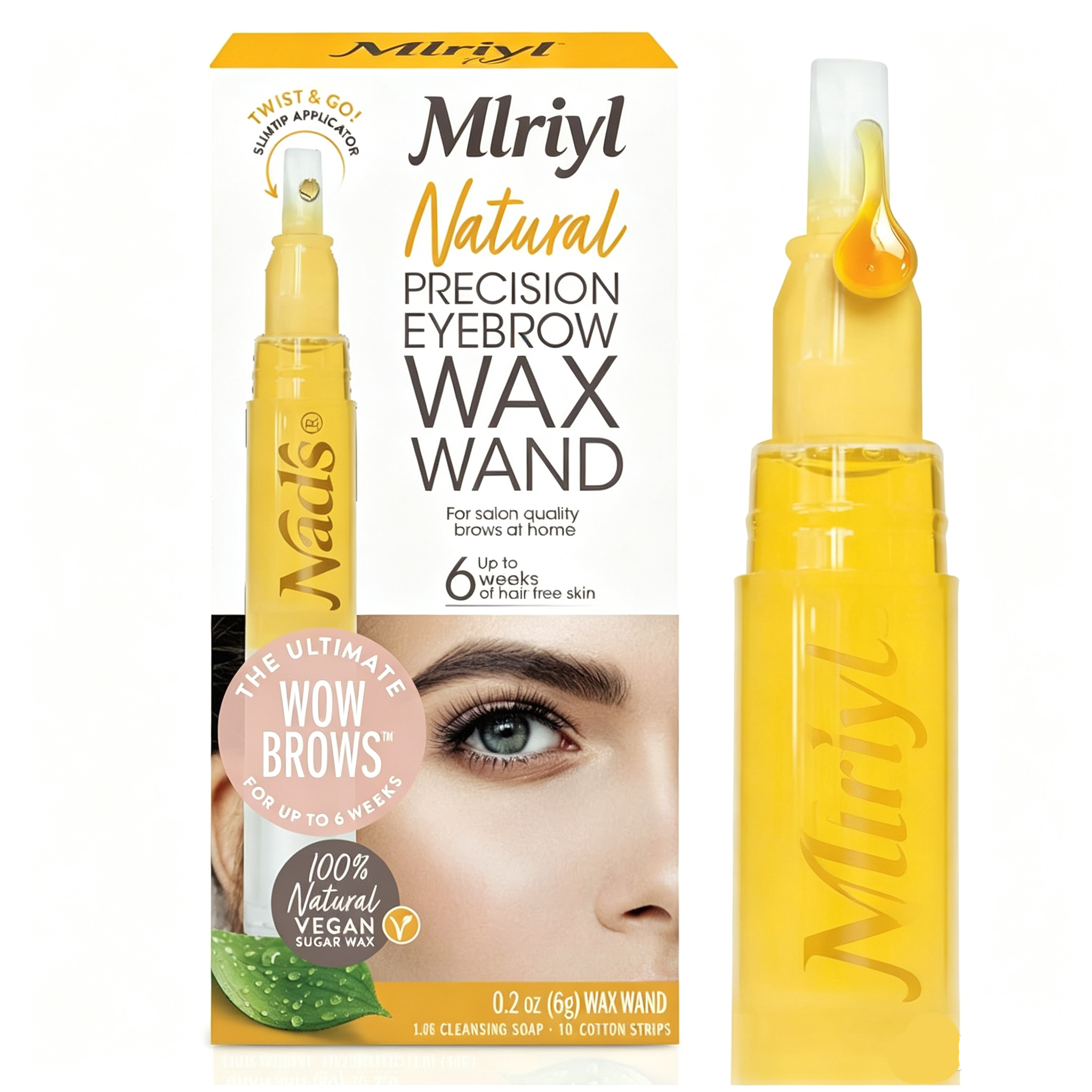Eyebrow Shaper Wax Kit - Natural All Skin Types - Eyebrow Facial Hair Removal For Women