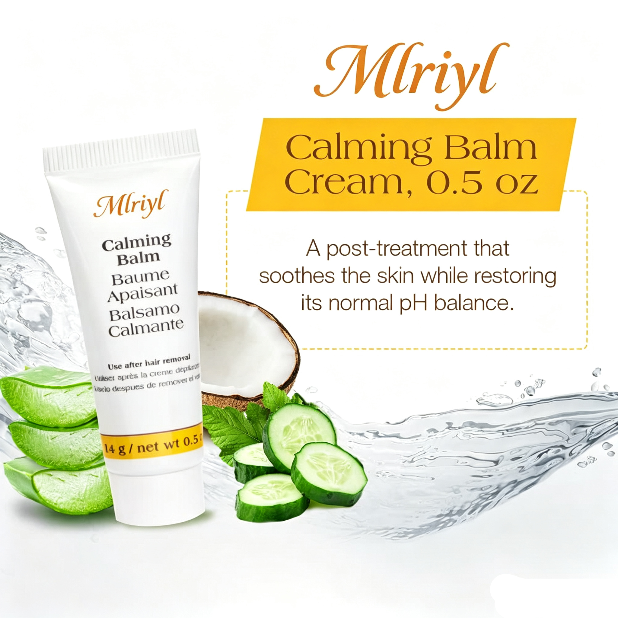 Hair Removal Cream, for the Face, and Calming Balm Set