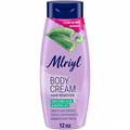 Body Cream Hair Remover, Soothing Aloe and Water Lily, 12 Oz | Body Hair Removal, Legs, Arms, Underarms & Bikini Area, Dermatologist-Tested, Skin Longer Than Shaving